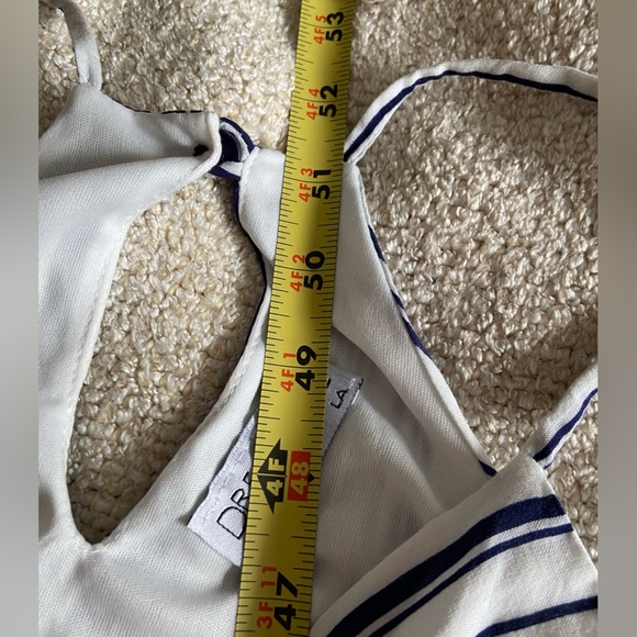 COPY - Blue and white striped summer jumpsuit - Picture 12 of 13